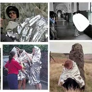 Outdoor Survival Blanket Sunscreen Blanket Camping Emergency Insulation Blanket Silver Emergency Bla