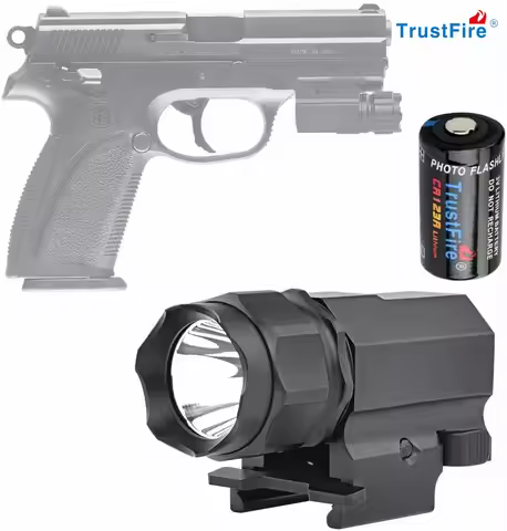 TrustFire-P05 Tactical Gun Flashlight Handgun Torch Light Compact Weapon Mounted Weapon Accessories 