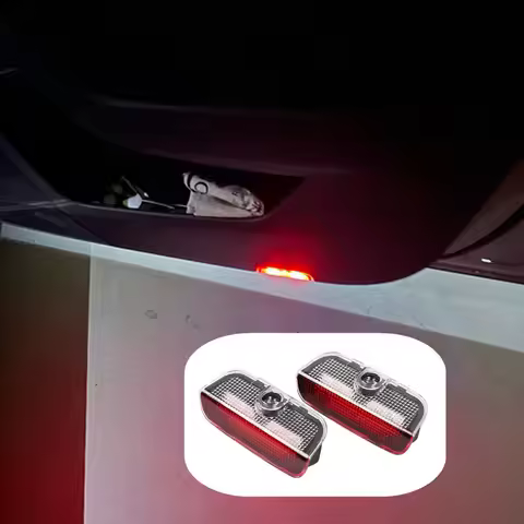 LED Car Door Welcome Projector Ghost Shadow Light Bulb Accessories For VW Tiguan MK1 MK2 Scirocco To