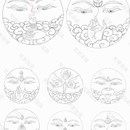 唐卡手绘DIY十二生肖守护神唐卡真品西藏唐卡纯手绘唐卡(仅画芯)Thangka hand-painted DIY Zodiac patron saint Tangasf5787.my