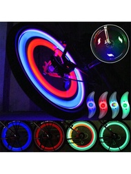 自行車輪輻射燈,彩色柳葉形,s型風火輪,矽膠自行車燈