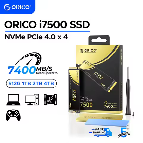 ORICO 1TB NVMe SSD PCIe 4.0 Up to 7400MB/s M.2 SSD 2280 PCIe 4.0X4 Internal Solid State Drive SSD fo