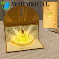 WHIMSICAL 3D Pop-Up Greeting Card, Creative Foldable Birthday Red Envelope, Unique Traditional Thick