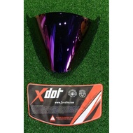 Helmet Visor XDOT G626A Clear/Titanium