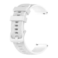 全城熱賣 - 適用於 Amazfit BIP 20mm格紋硅膠錶帶（白色）