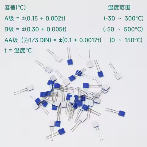10PC pt 1000 PT100 Temperature Sensor Thin film Platinum PT100 Resistor Platinum Resistance Thermome