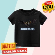 Murder Drones Kids T-Shirt Boys & Girls Custom Name Murder Drones T-Shirt/