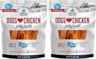 Farmland Traditions Dogs Love Chicken Premium Two Ingredients Jerky Treats for Dogs (2 Bags x 1 lb. 
