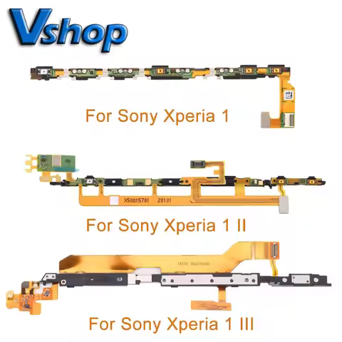 Power Button & Volume Button Flex Cable for Sony Xperia 1/Xperia 1 II/Xperia 1 III Mobile Phone Side