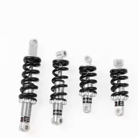 (LA)[LA]1Pc Stable Suspension Spring Shocks 100/125/150mm 500/750/1200LBS Bike Shock Absorbers 8mm H