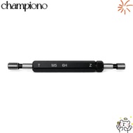 CHAMPIONO Double Ends Thread Gauge, M5x0.8 Black Thread Plug Gauge, Durable 6H Tolerance Steel Mater