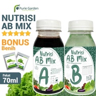 Pupuk Nutrisi Hidroponik AB Mix Cair Purie Garden Sayuran Daun 70ml