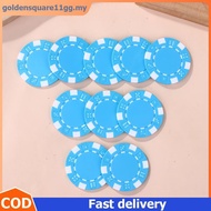 GOGG 10 Pcs ABS Plastic   Casino Texas Hold'em  Metal Coins 11.5g   Game Chip Set Accessories .