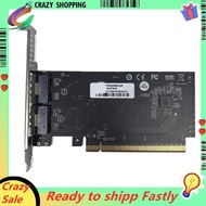 PCIe 4.0 5.0 16x to SlimSAS SFF-8654 Single Slot GPU Graphics Card External Expansion Adapter Split 