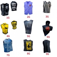 Wwe Wrestler figure Rubber Clothes 6-7 Inch Action figure Costume