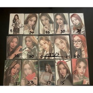itzy yeji hwang official pc photocard 黄礼志小卡 price on top msg for buying tq
