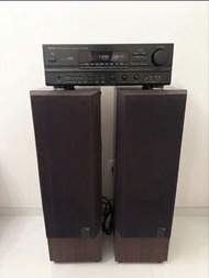 復古風 KEF 104/2 喇叭一對 Denon Avc2800 amplifier 擴音機