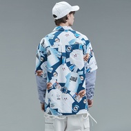 GUUUKA Striped Shirt - Casual Men's Long-Sleeve Streetwear