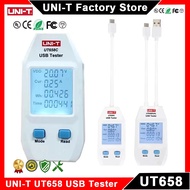 UNI-T UT658 USB Tester UT658C UT658DUAL Charger Type A/C Fast Charge Current Capacity Energy Resista