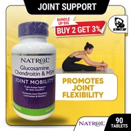 Natrol, Glucosamine, Chondroitin & MSM, Support Joint & Bone, Dietary Supplement, 90 Tablets