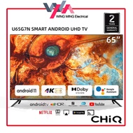 CHiQ 43" 55" 65" 4K UHD Android 11 LED TV With Dolby Audio / Voice Control L43M8T U65G7N U55G7N