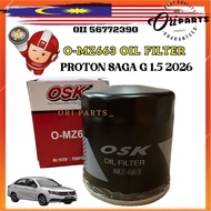 OSK PROTON SAGA G 1.5 2026 OIL FILTER NEW GEN MC3 PW914299 CLEANER MINYAK HITAM ENGINE O-MZ663 EF MA