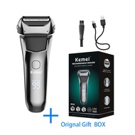 new Kemei KM-8512 New Electric Shaver Washable Razor USB Rechargeable Beard Trimmer Bald Shaving Mac