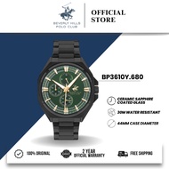 Beverly Hills Polo Club BHPC Jam Tangan Lelaki Men's Stainless Steel Quartz Watch BP3610Y