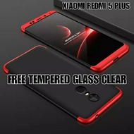 Xiaomi REDMI 5 PLUS 360 GKK ORIGINAL FULL Protective CASE XIAOMI REDMI 5 PLUS FREE TEMPERED GLASS