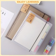 Notebook A5/B5/A4 Loose Leaf Refill Papers Notepads Binder Coil Refillable Notebooks 60sheets W67