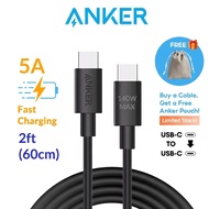 [FREE Gift] Anker 140W Fast Charging USB C to USB C Cable 2ft Charging Cable Type C for iPhone 17 Ma