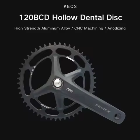 KEOS 120BCD For PROWHEEL ARP SENICX pr4 pr5 pr6 48-52T Round Narrow Wide Chainring Aluminum Hollow C