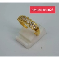 [PAY ON DELIVERY] Women's fashion 24k gold plated gem ring