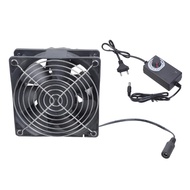 YJCNELCR Exhaust Fan Filter Duct Kit Extractor Blower Exhaust Fan 12cm Inline Duct Fan with Speed Co