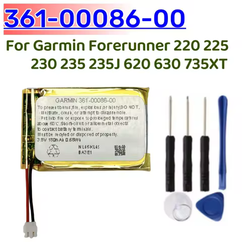 Original Battery 361-00086-00 For GARMIN Forerunner 220 225 230 235 235J 620 630 735XT Vivoactive 4 