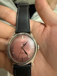 クロノkurono tokyo 2021 anniversary toki 朱鷺手錶 自動腕錶 粉紅色錶盤