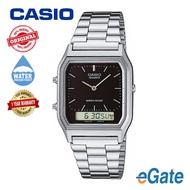 [100% Original] AQ-230A-1D Unisex Analog Digital Stainless Steel Black Dial Original Watch