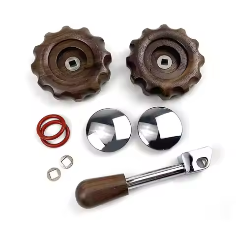 Suitable for Huijia WPM KD310/300/410/510 Coffee Machine Modification Walnut Wood Set Knob Pull Rod