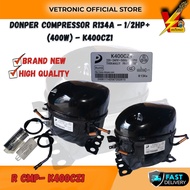 [READY STOCK]Donper R CMP-K400CZ1 Compressor R134a /2HP+ 400W Medium Duty Cooling | Refrigerator / F