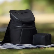 【20L 出遊 4 件組】育兒包/ 防水袋/ 桌邊勾/ 掛勾超值組合(黑)