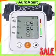 AuraVault Accurate Digital Rechargeable Blood Pressure Monitor Arm Type Meter Original Large