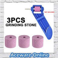 3PCS Portable Drill Bit Sharpener Grinding Stone ONLY Grinder Parts and Accessories Grinder Stone