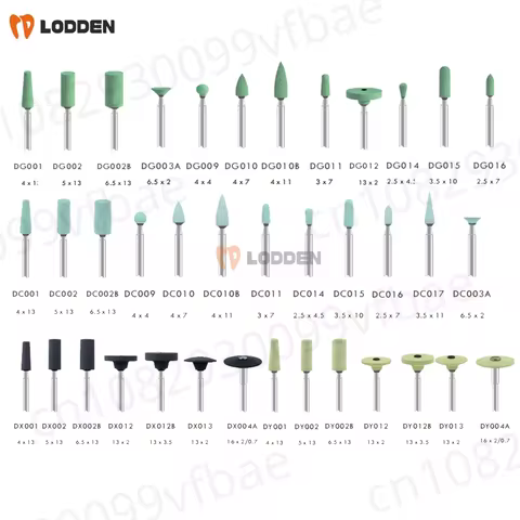 Dental Ceramic Diamond Polishing Burs DG/DC/DX/DY Dental Lab Diamond Stones for Zirconia EMAX Cerami