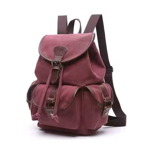 2023 New AUGUR fashion men's backpack vintage canvas backpack school bag men's travel bags large cap