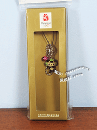 [佩姬蘇]正版2008 北京奧運 福娃-熊貓晶晶 手機吊飾鈴噹 企業品牌公仔