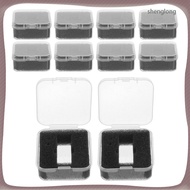 10Pcs Clear PVC Turntable Cartridge Holder for AT3600L Stylus Storage Protective Case