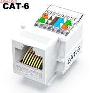ARMARIO Module Coupler, Cat5e Cat6 Tool-Less RJ45 Ethernet Module, UTP  Connector White Coupler Sock
