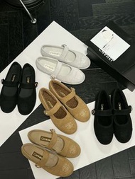 CHANEL小香家新品磨砂真皮瑪麗珍平底單鞋 香港正品專櫃同款 36-45碼