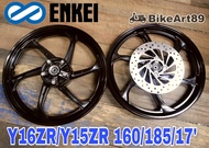 Sport Rim Enkei Yamaha Y15ZR Y16 160/185/17 Original Black Motor Accessories Y15 Ysuku Y16ZR Disc Wh