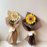 編織向日葵花束/畢業花束/編織花/生日禮物